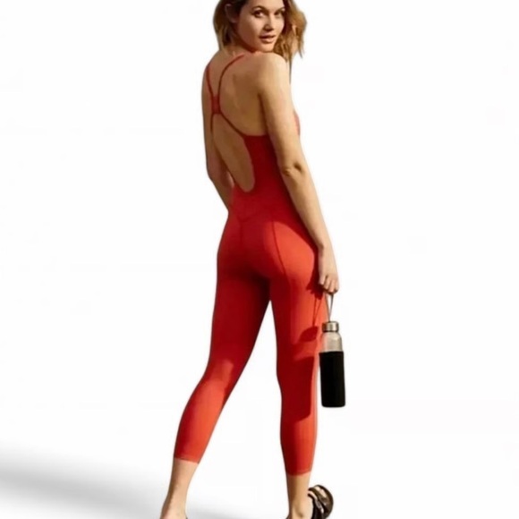 Free People  Ashford Side to Side Performance Jumpsuit. Orange size XS - Picture 1 of 11